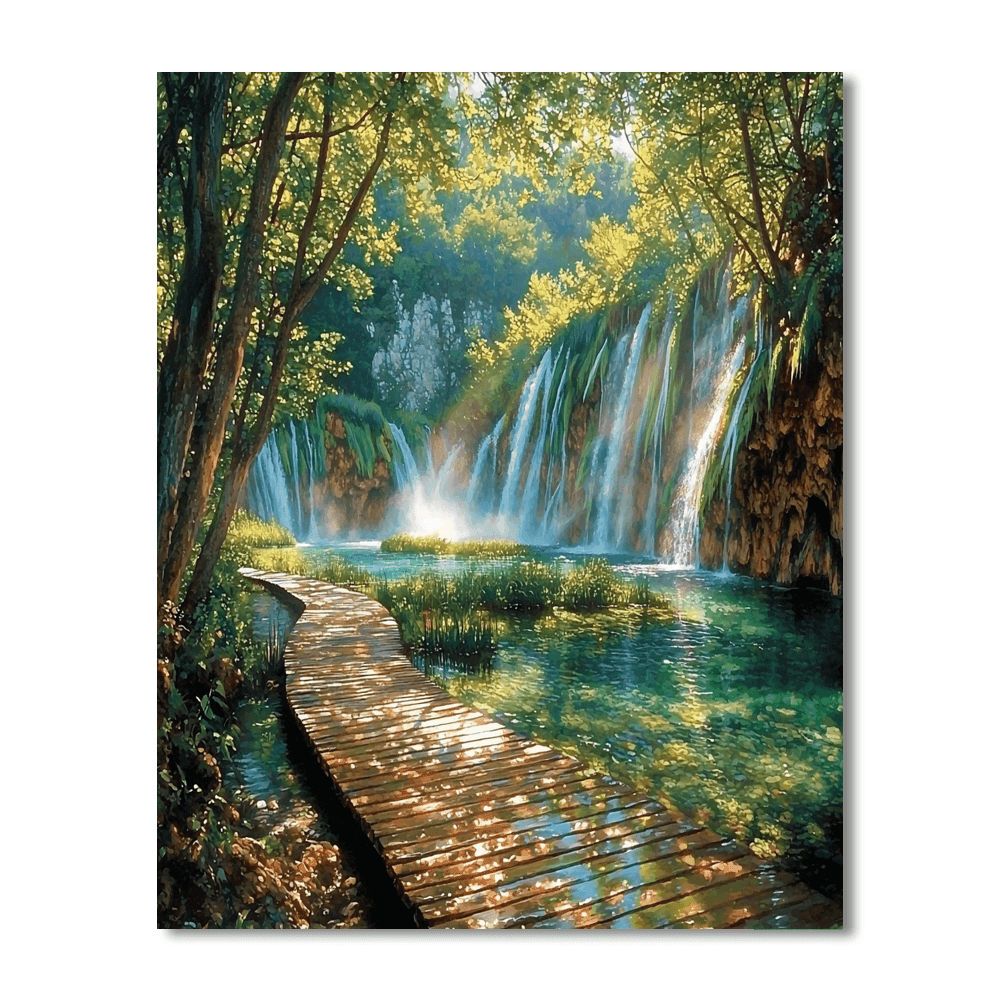 Plitvice Lakes National Park - Croatia DIY Paint By Numbers