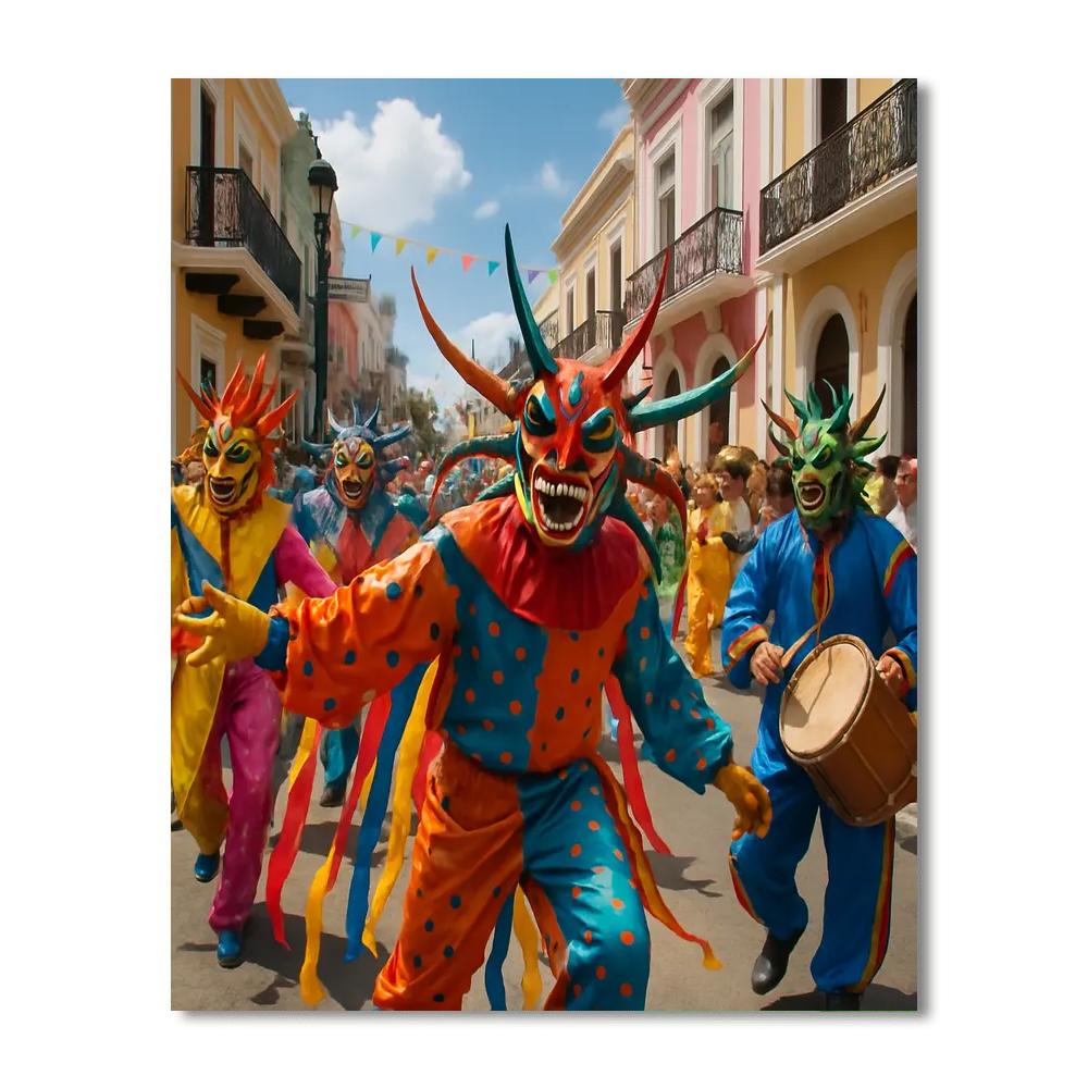 Carnaval De Ponce - Puerto Rico Paint By Numbers Kits