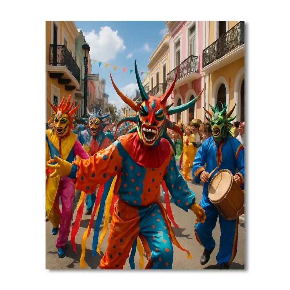 Carnaval De Ponce - Puerto Rico Paint By Numbers Kits