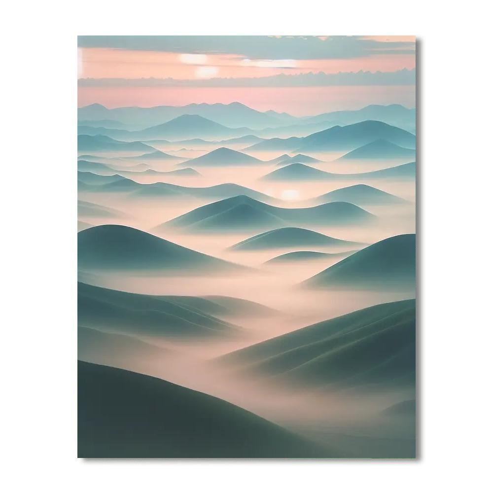 Misty Morning Serenity Numbered Painting Kits