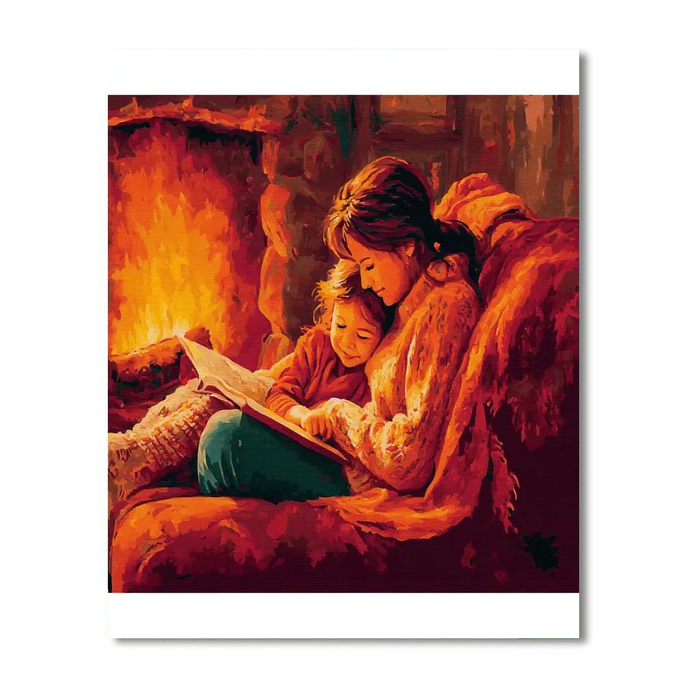 A Cozy Evening By The Fire Paint By Color