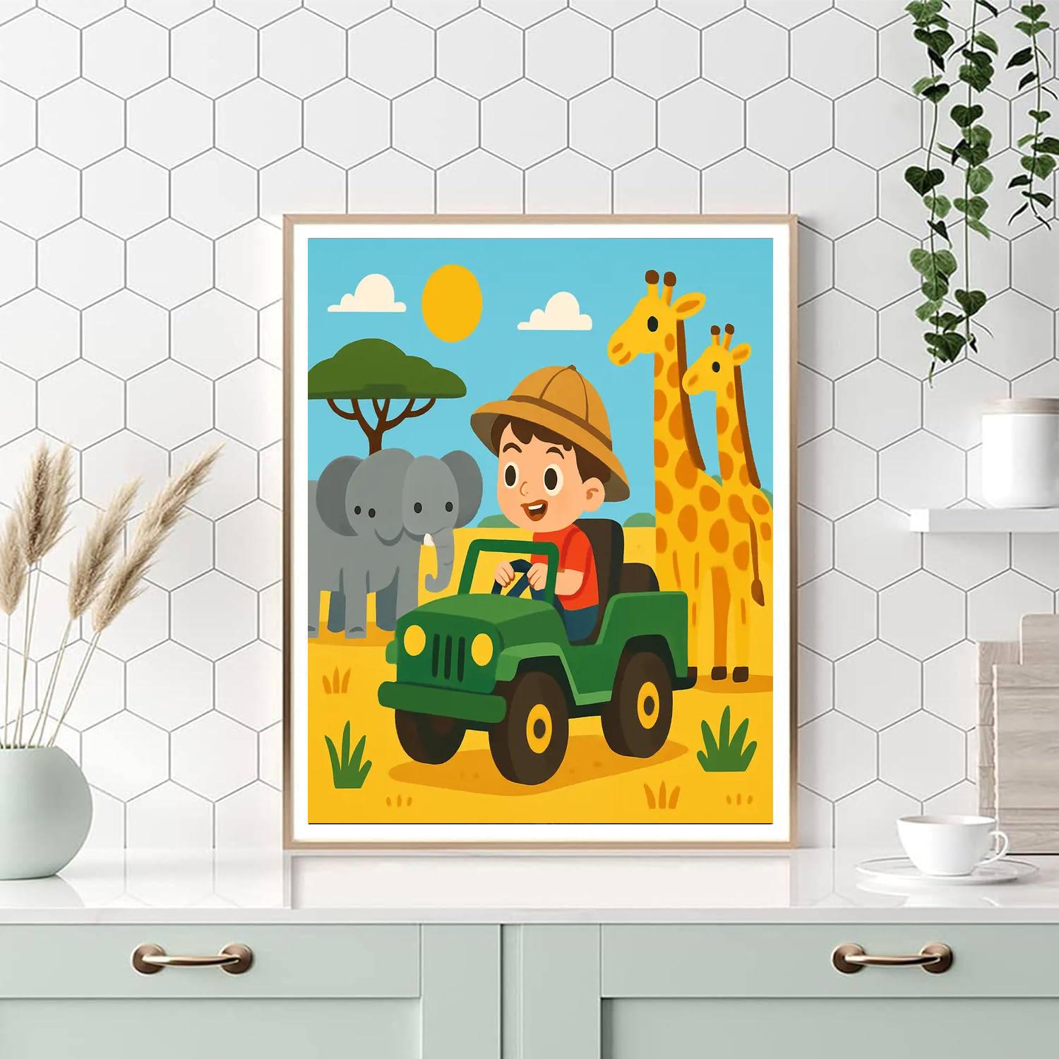 Safari Of The Savanna Paint By Numbers