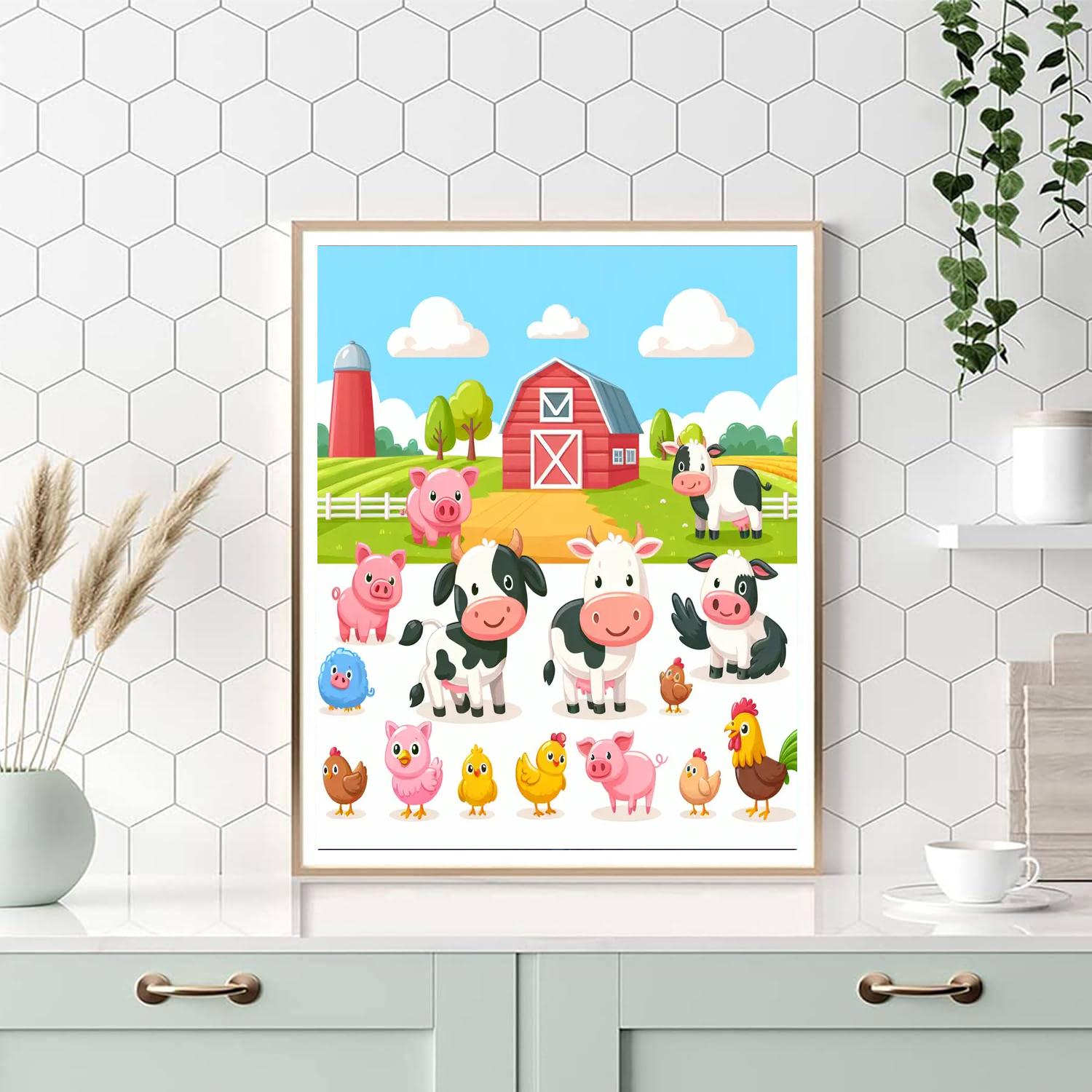 Jolly Farm Adventure DIY Paint By Numbers
