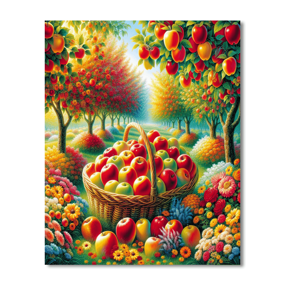 Sunny Orchard Harvest Paint By Numbers