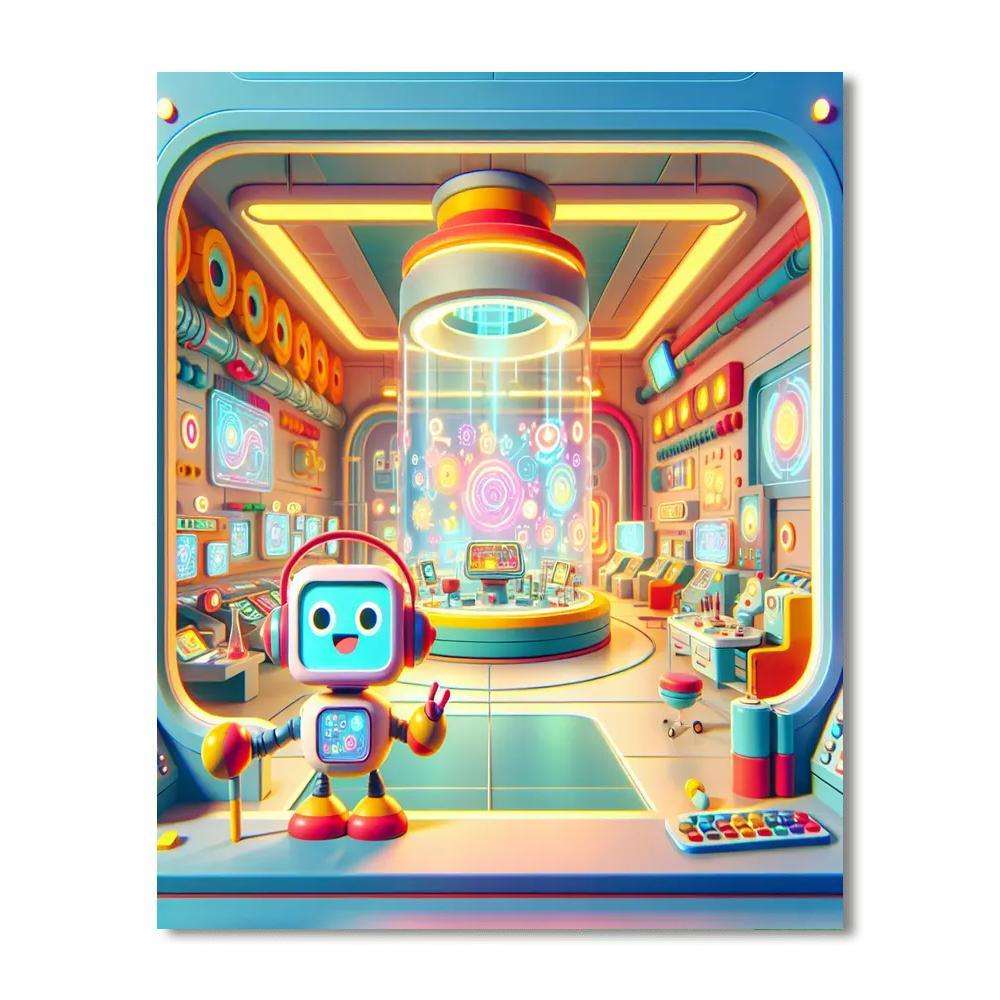 Robot Science Lab Paint By Numbers Kits