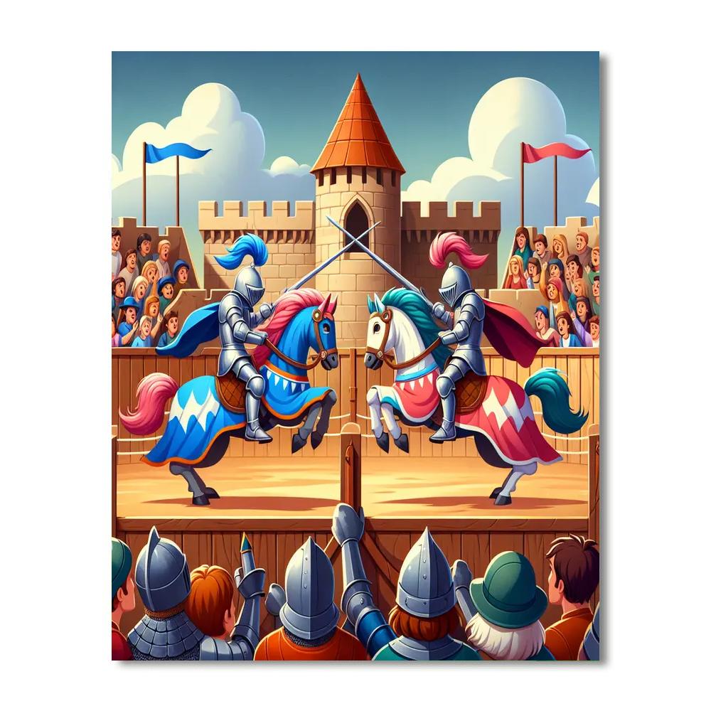 Knights' Tournament Painting By Numbers Kit
