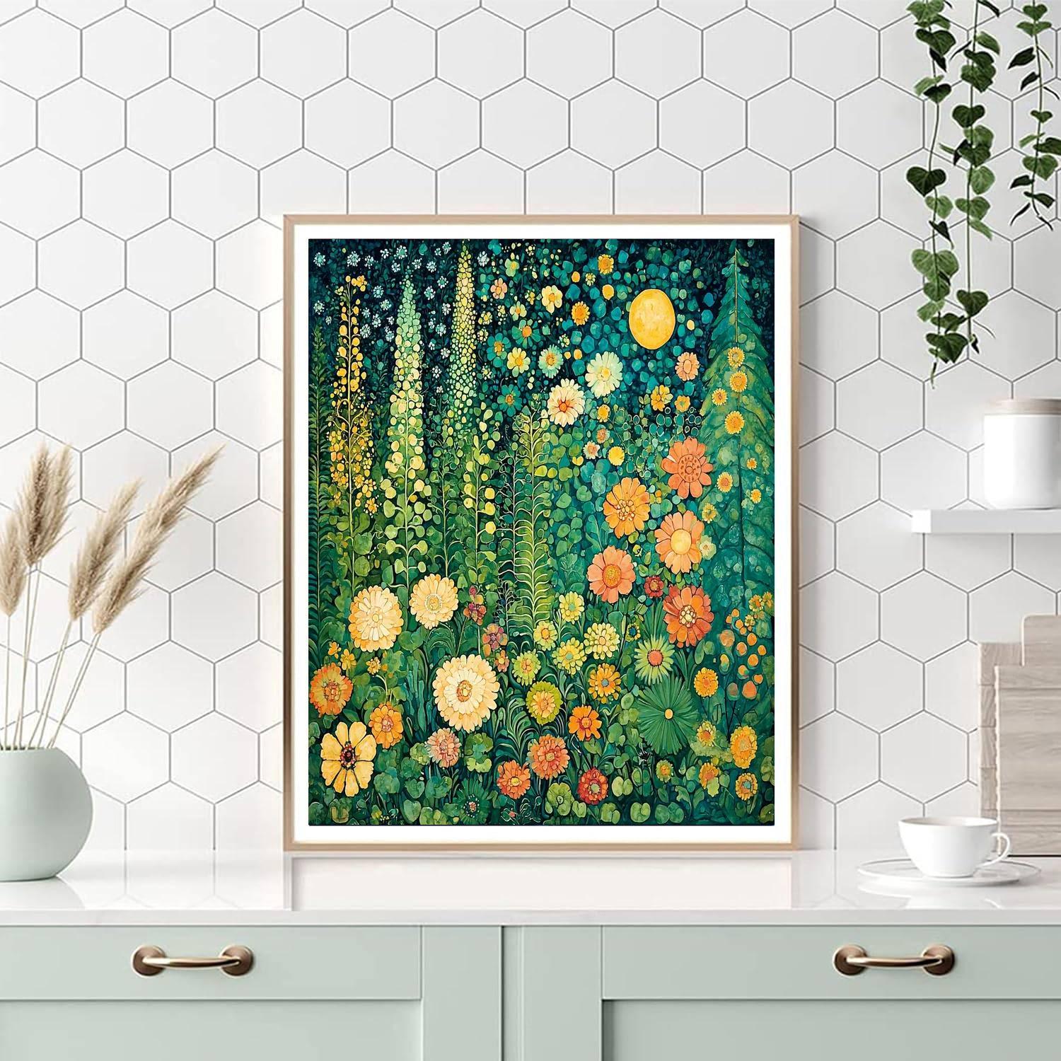 Gustav Klimt Inspired Dreamweaver's Garden  Paint By Numbers Art