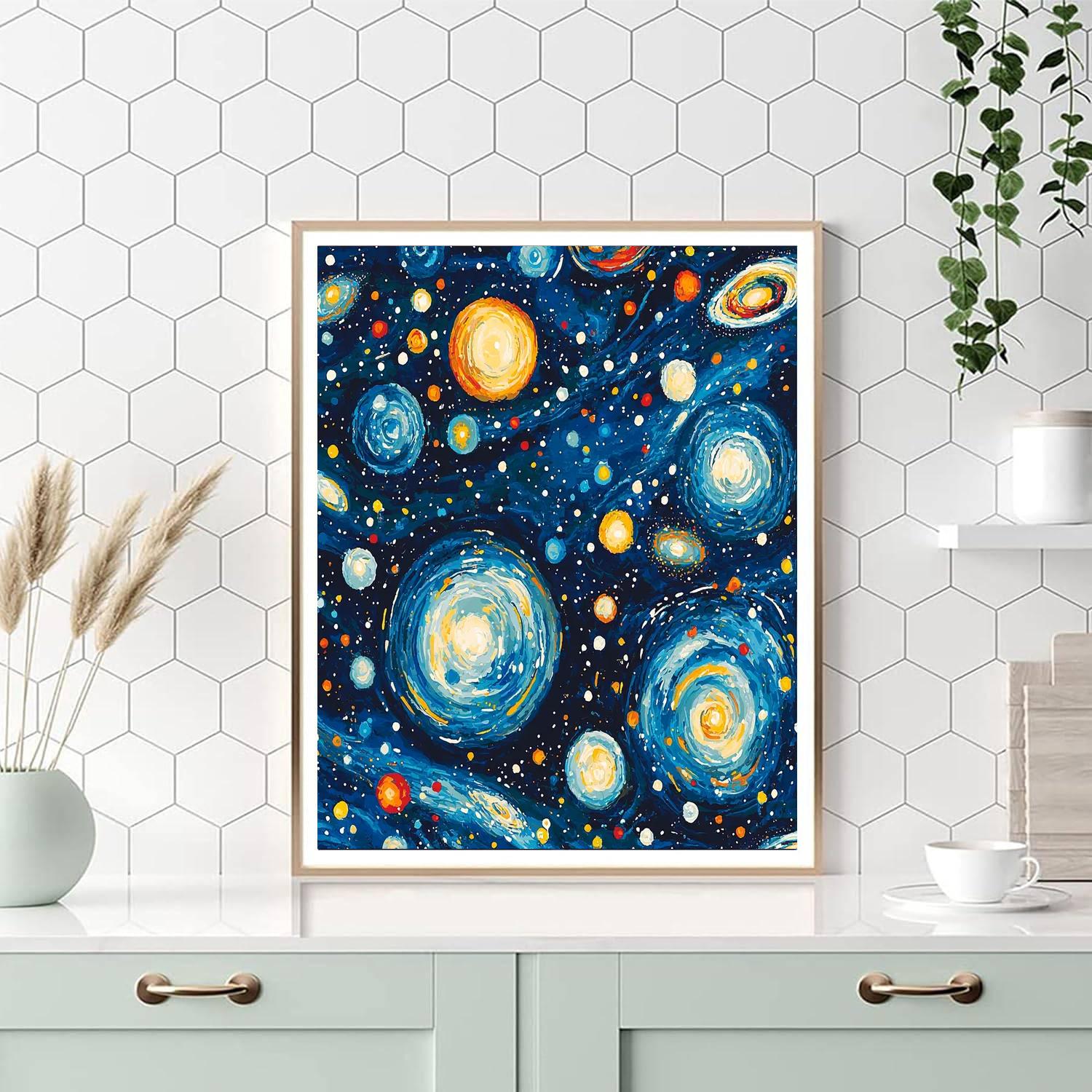 Joan Miró Inspired Galactic Patterns  Paint By Color