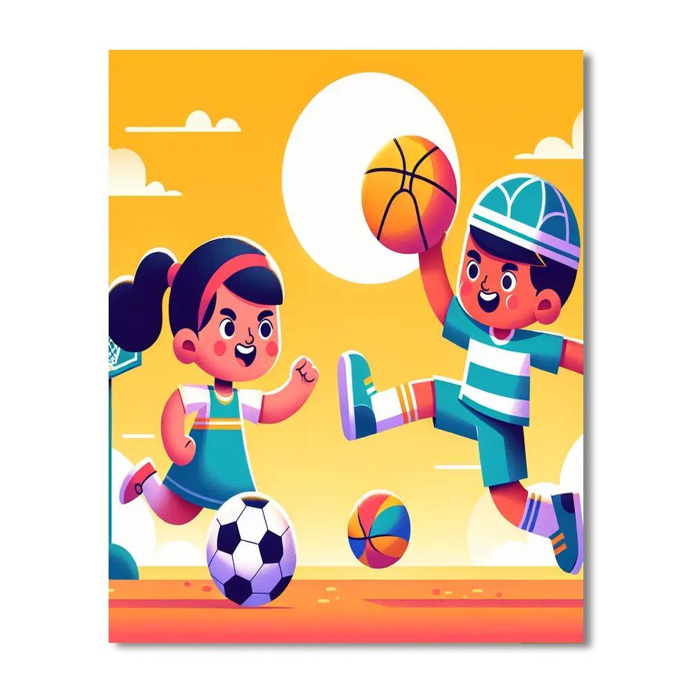 Sports Day Fun Paint By Color