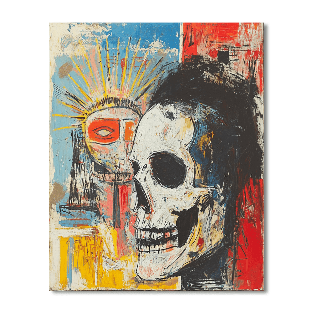 Jean-Michel Basquiat Inspired Modern Mythology  Paint By Numbers Kits