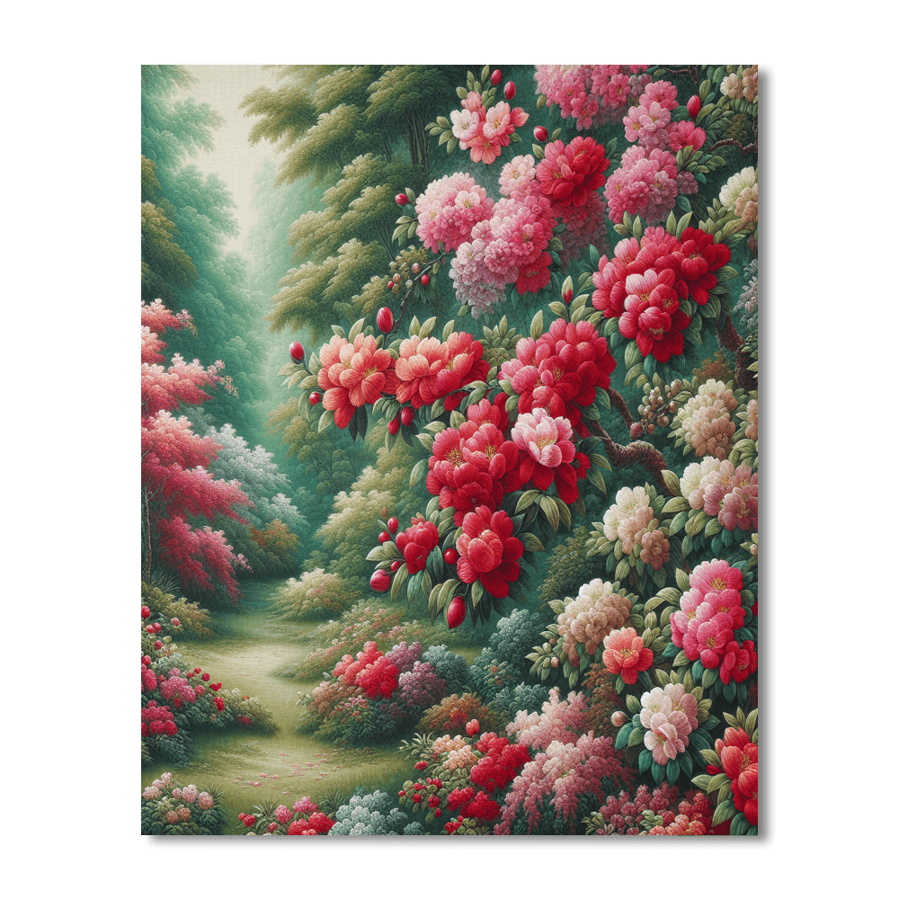 Enchanted Garden Tapestry Paint By Color