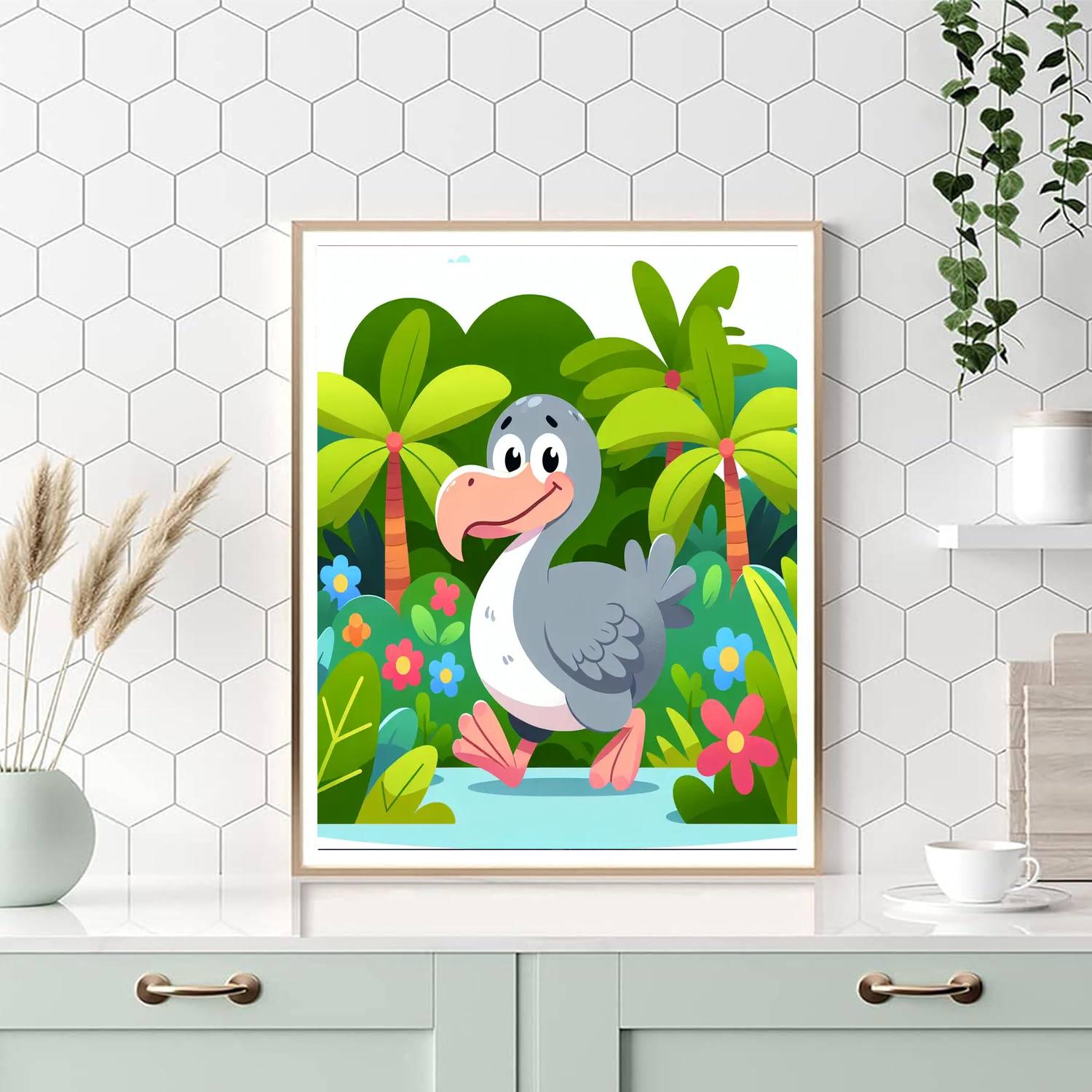 Dynamic Dodo Paint By Numbers Art