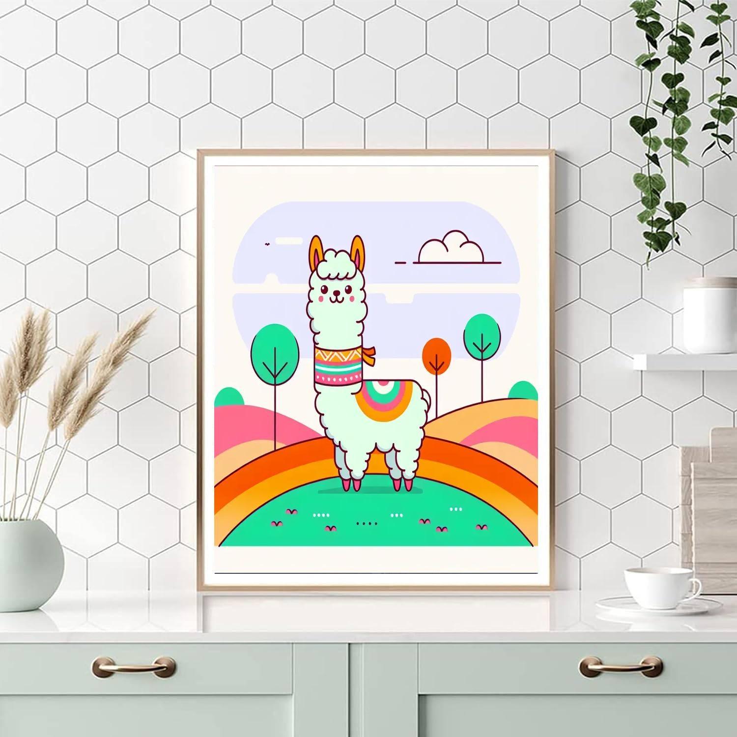 Adventurous Alpacas Paint By Numbers Art