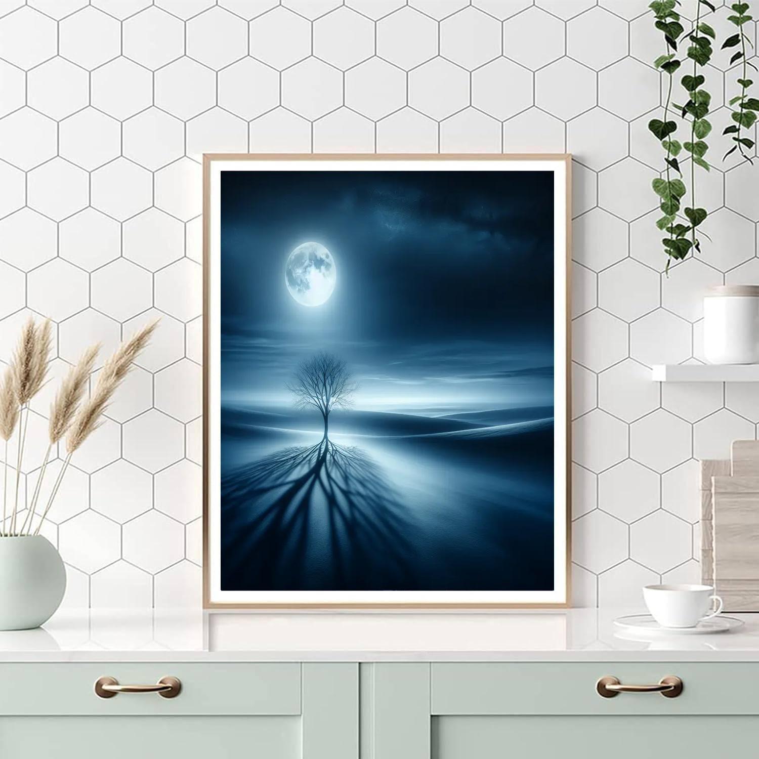 Moonlit Tree Mystery DIY Paint By Numbers