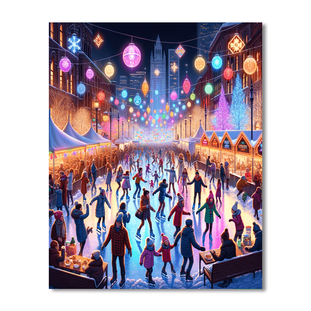 Montréal En Lumière - Canada DIY Paint By Numbers