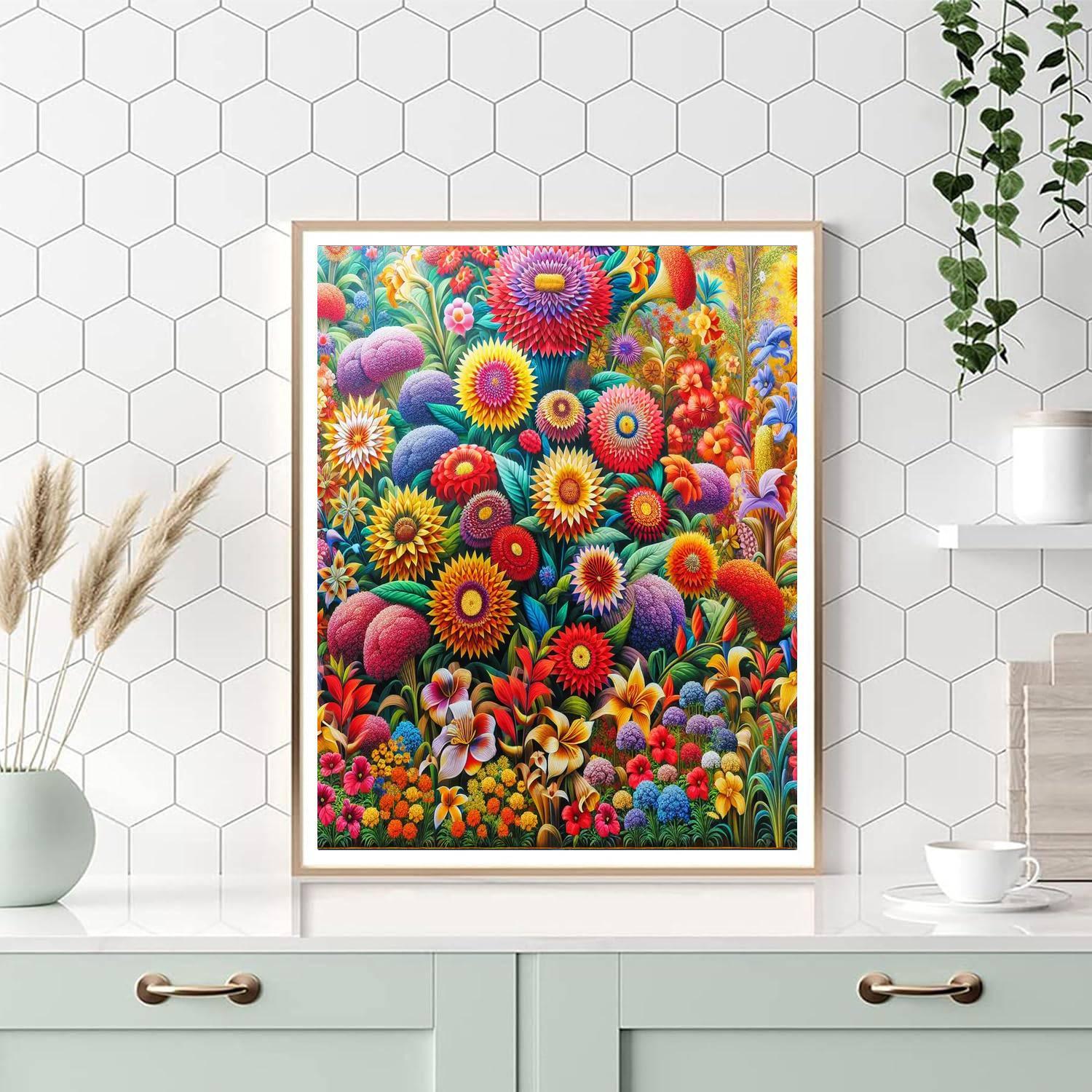 Vibrant Flora Symphony Paint By Numbers Kits