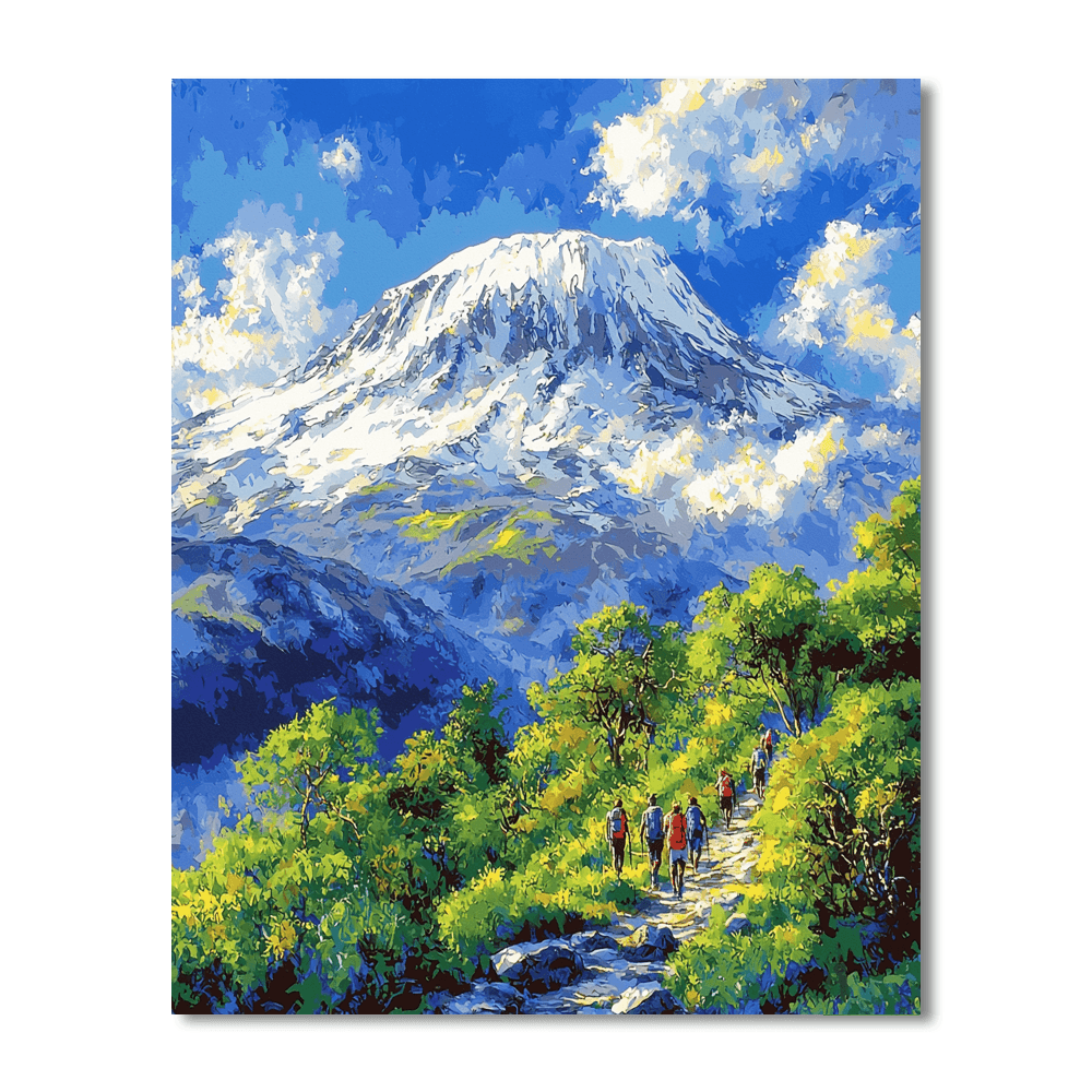 Mount Kilimanjaro DIY Paint By Numbers