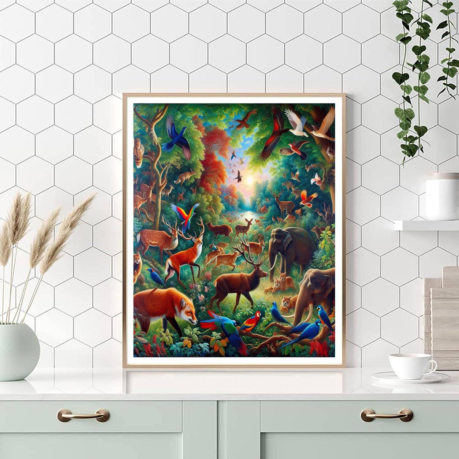 Vivid Wildlife Symphony Paint By Numbers