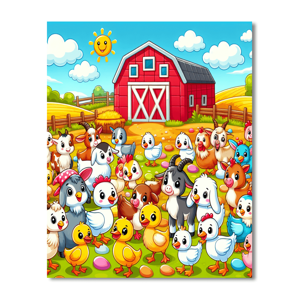 Giddy Goat Farm Paint By Number