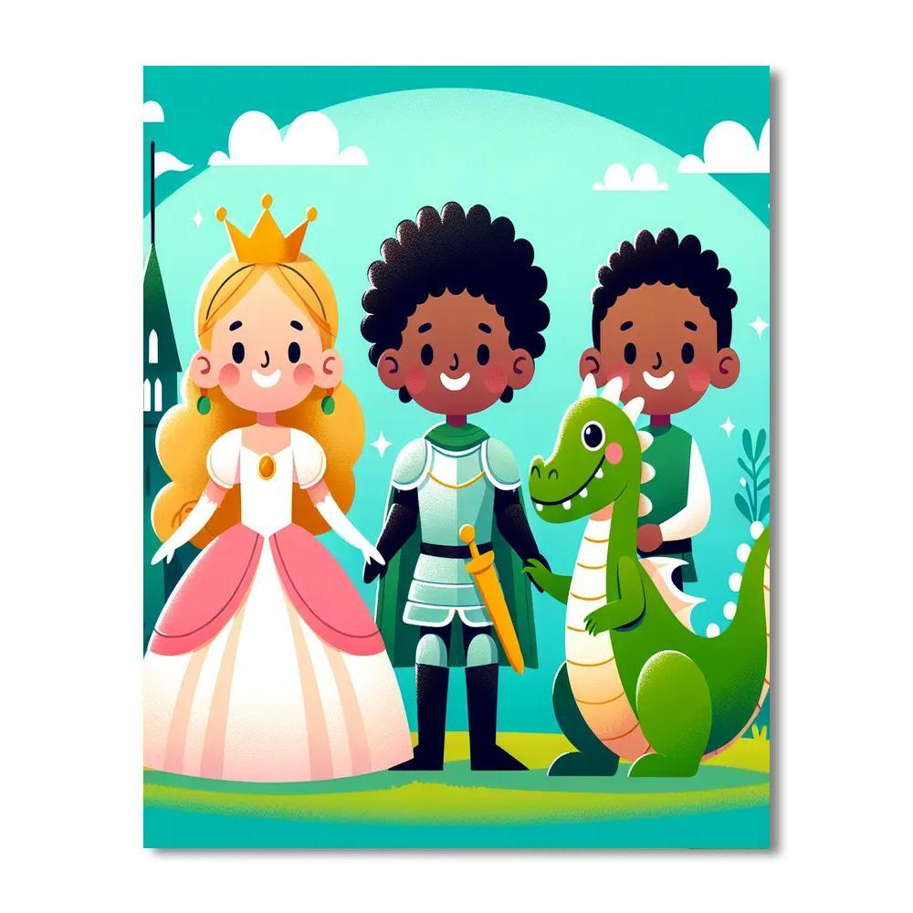 Charming Storybook Characters Paint By Color