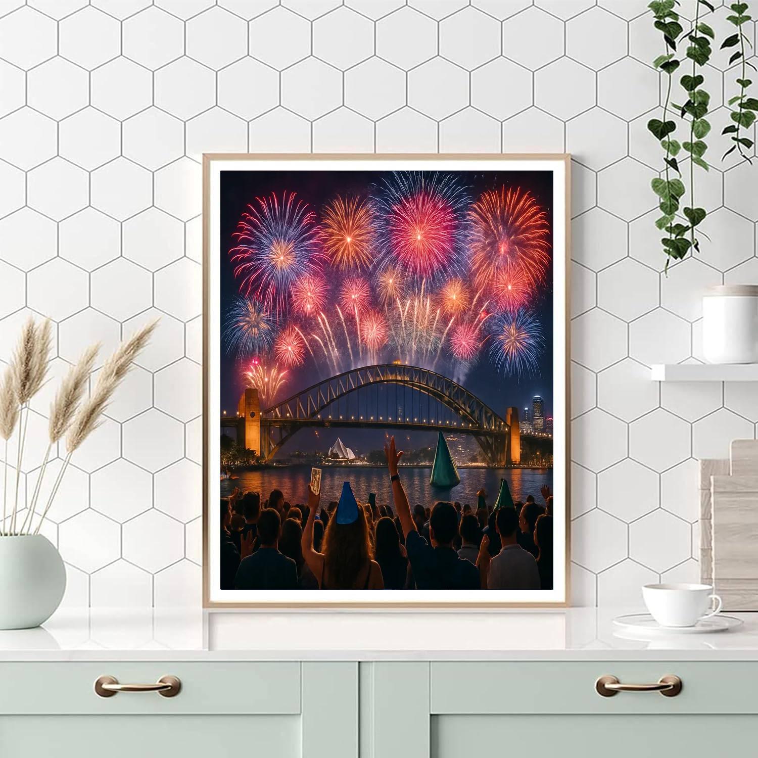 New Year's Eve Celebration - Sydney, Australia Paint By Numbers Kits