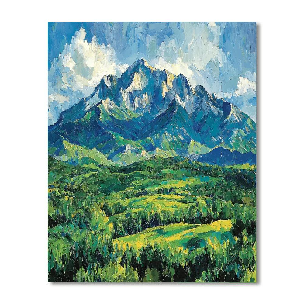 Paul Cézanne Inspired Mountain Echoes  Paint By Numbers Kits