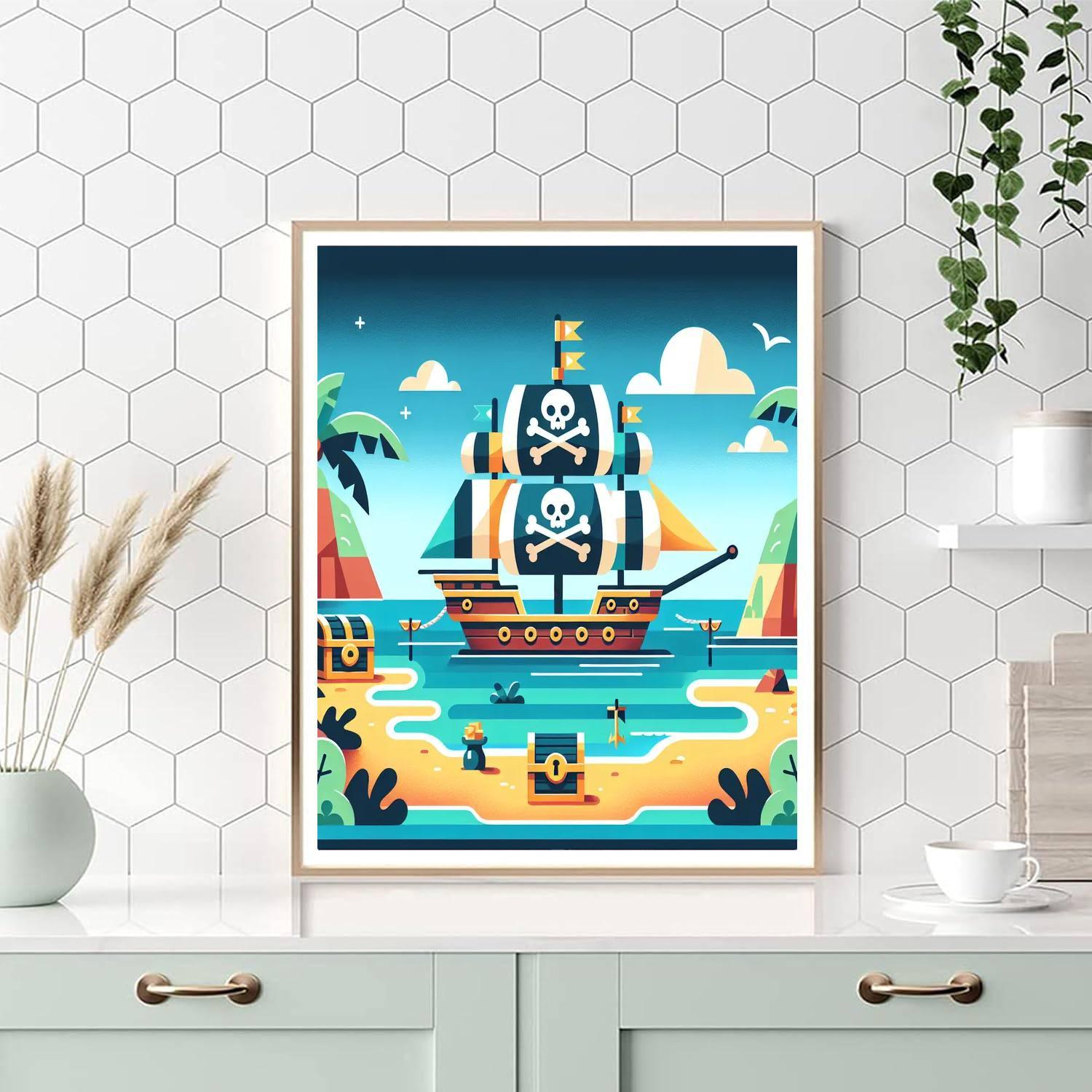 Secret Treasure Cove Paint By Numbers Art