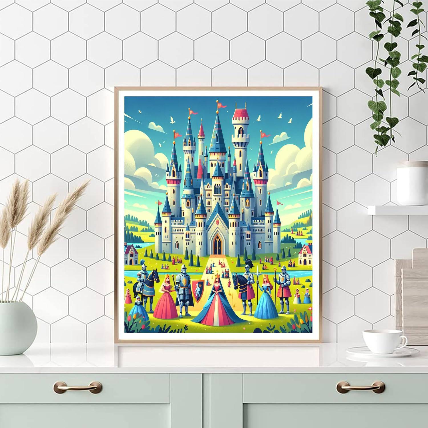 Medieval Castle Legends Paint By Numbers Art