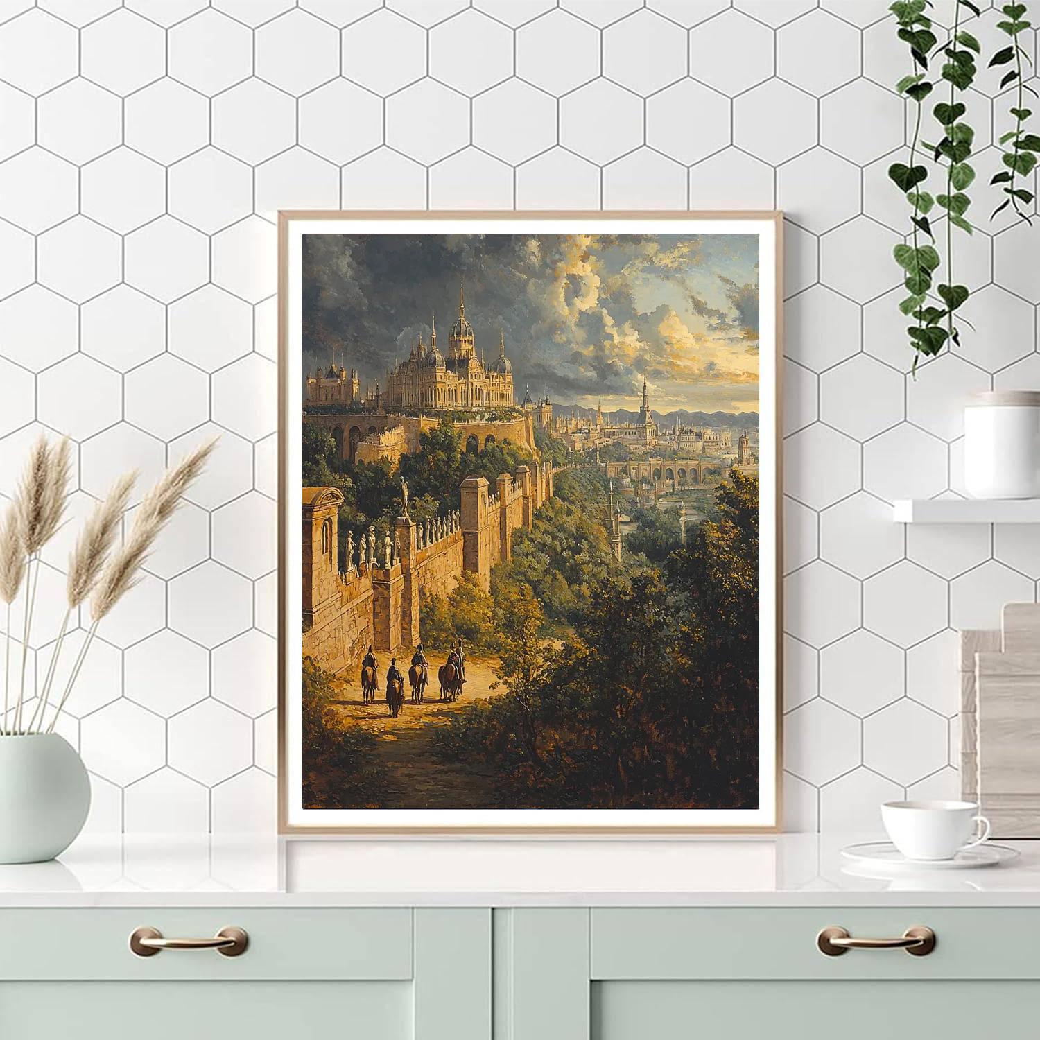 Gustave Courbet Inspired Historic Enchantment  Number Painting