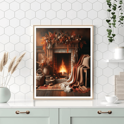 Dancing Flames Of Autumn Paint By Number