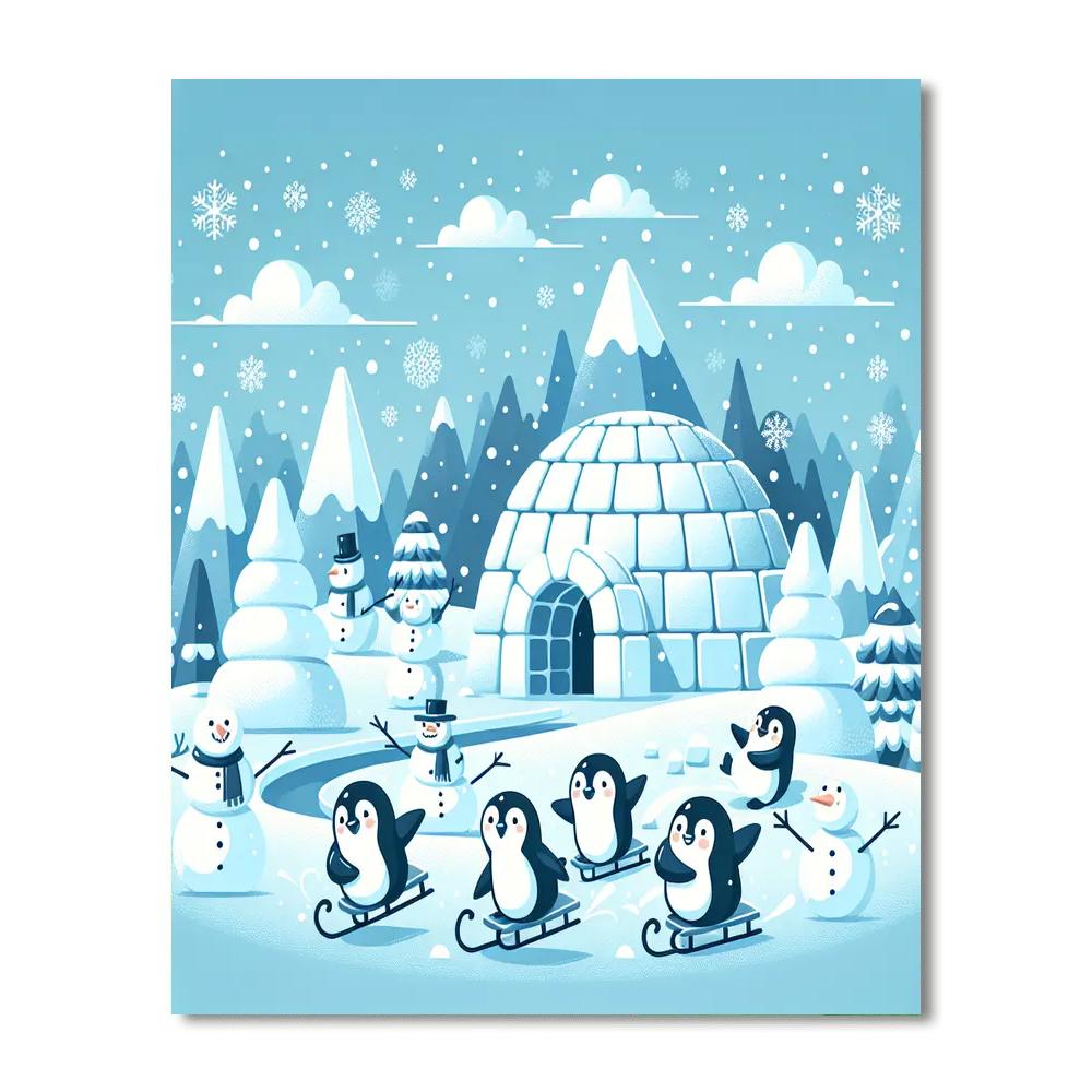 Frosty Fun Numbered Painting Kits
