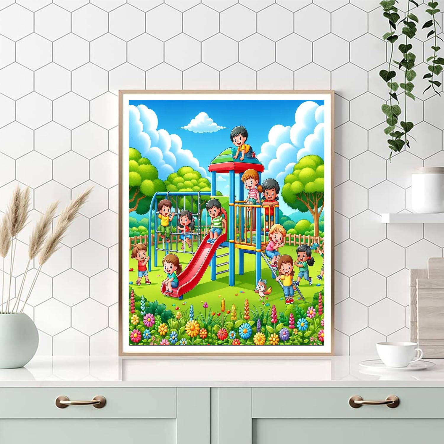 Jubilant Jungle Gym Paint By Color