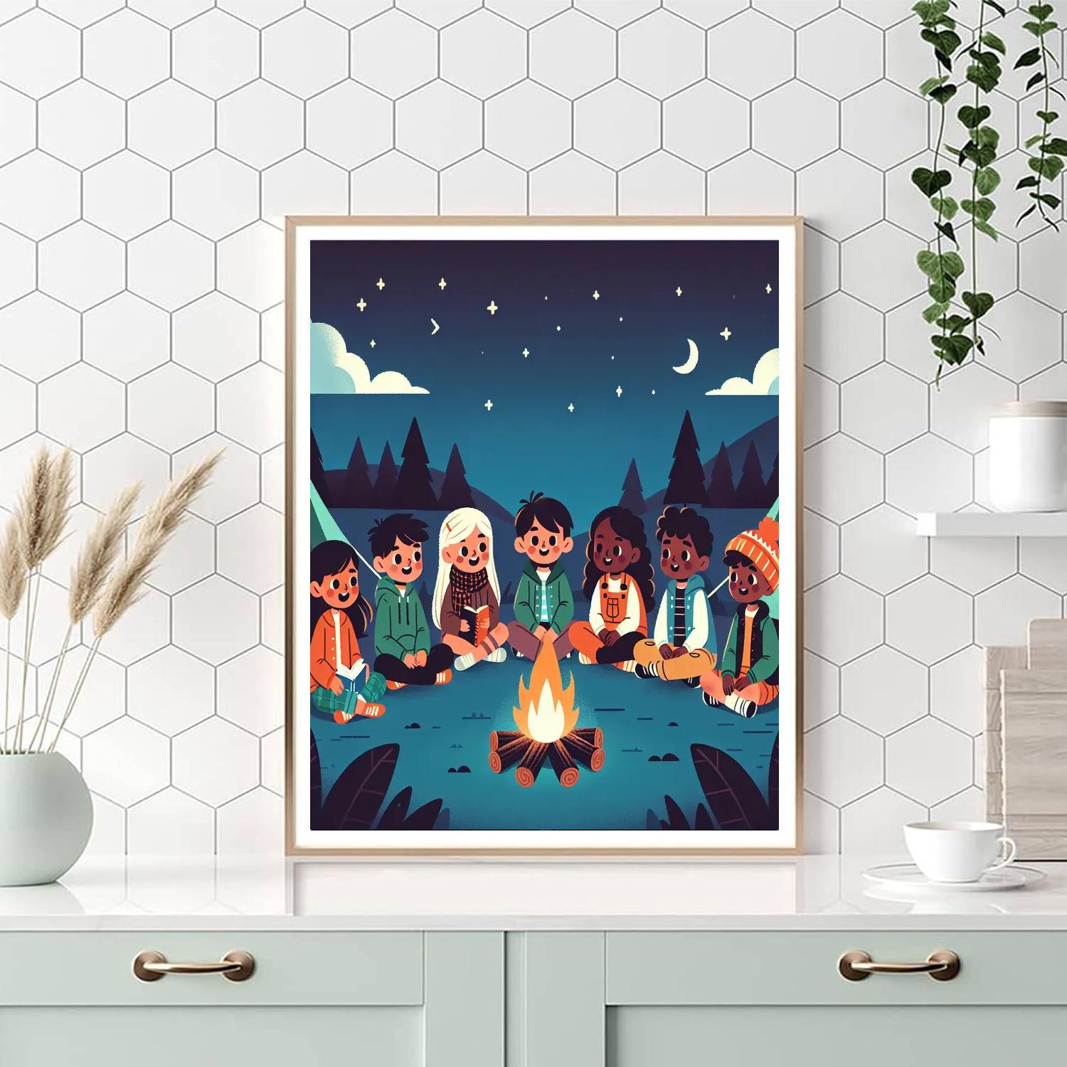 Starlit Storytime Safari Painting By Numbers Kit