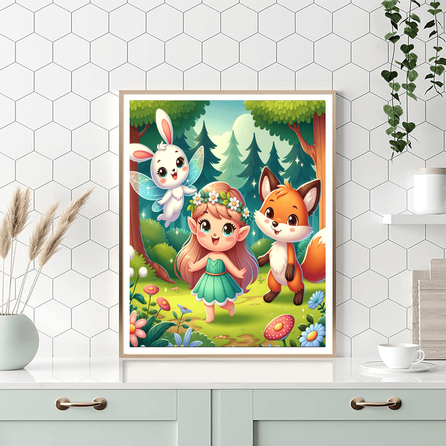 Cute Woodland Fairy Tale Painting By Numbers Kit