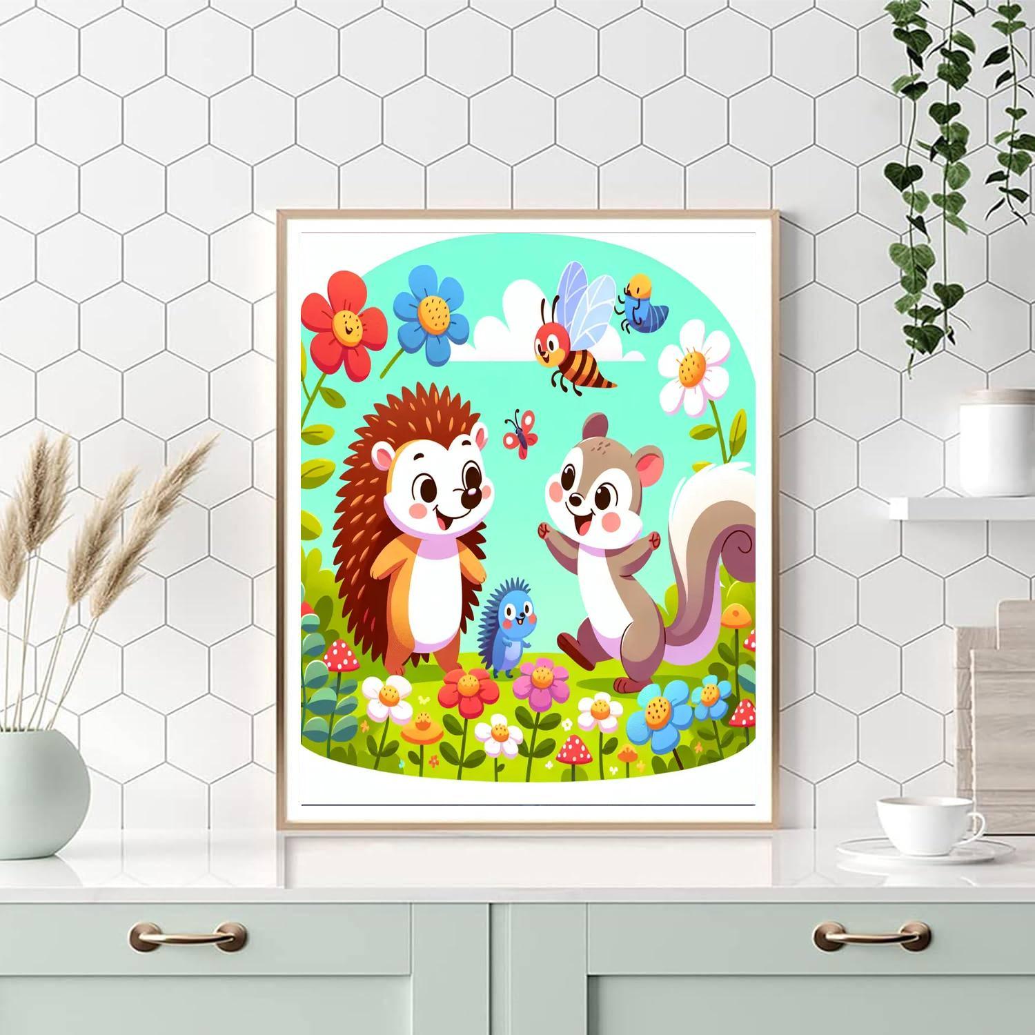Curious Critters In The Garden Paint By Numbers Kits