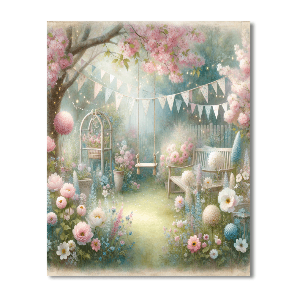 Pastel Fantasy Garden Painting By Numbers Kit