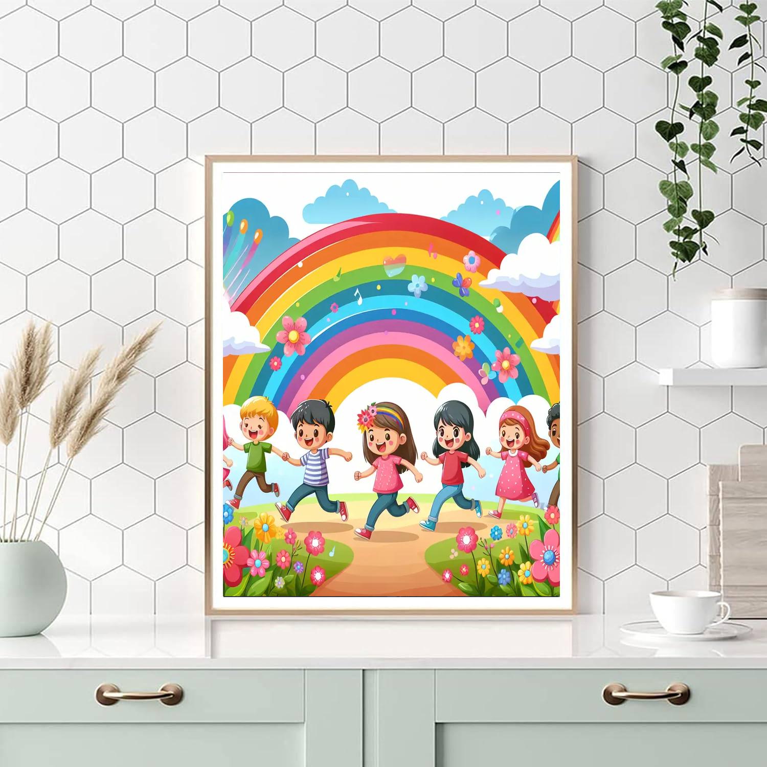Rainbow Adventure Journey DIY Paint By Numbers
