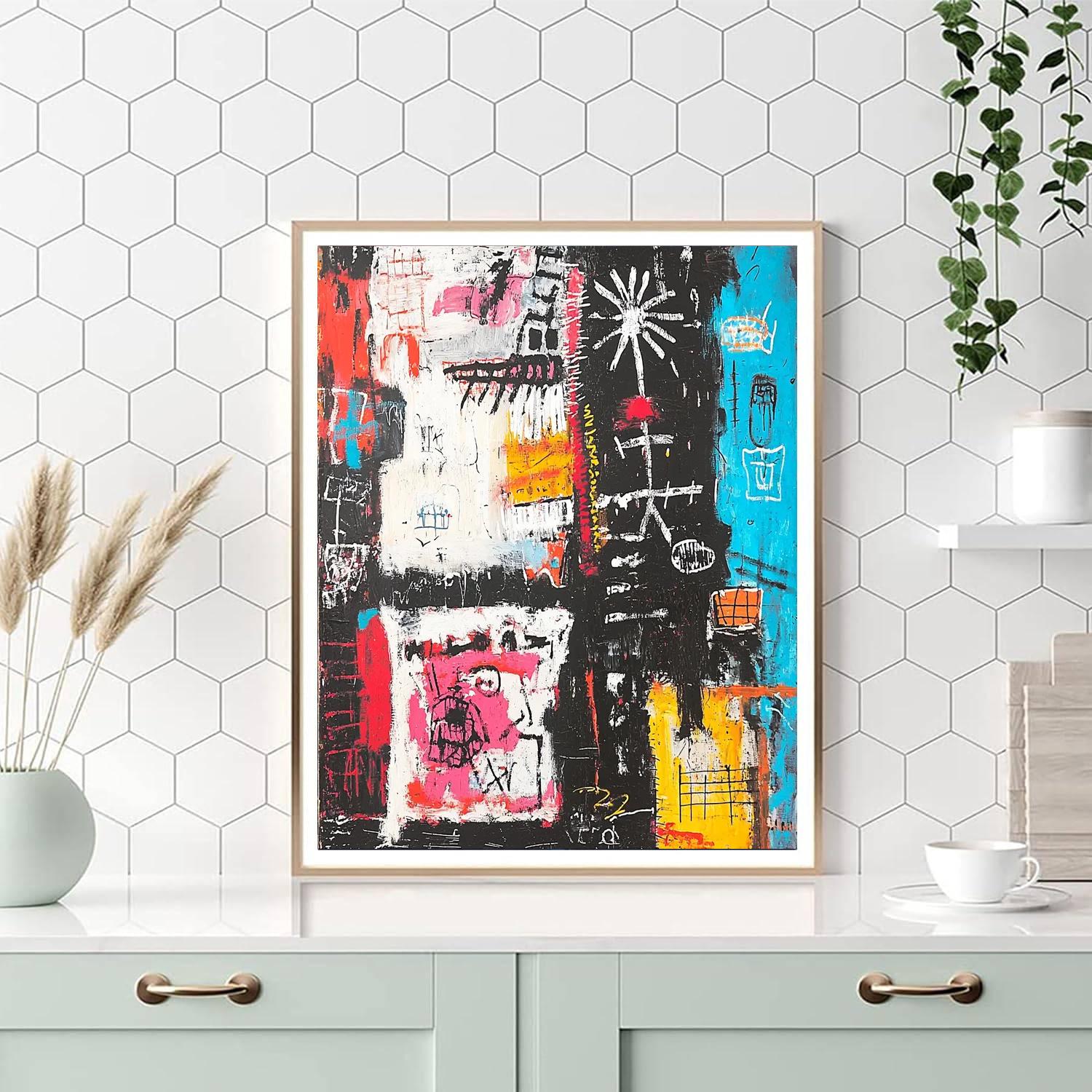 Jean-Michel Basquiat Inspired Illuminated Shadows  Paint By Numbers Kits