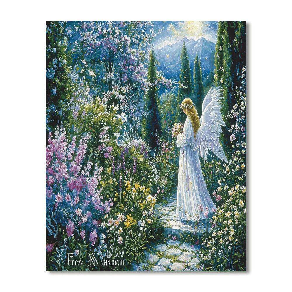 Fra Angelico Inspired Heavenly Garden  Painting By Numbers Kit