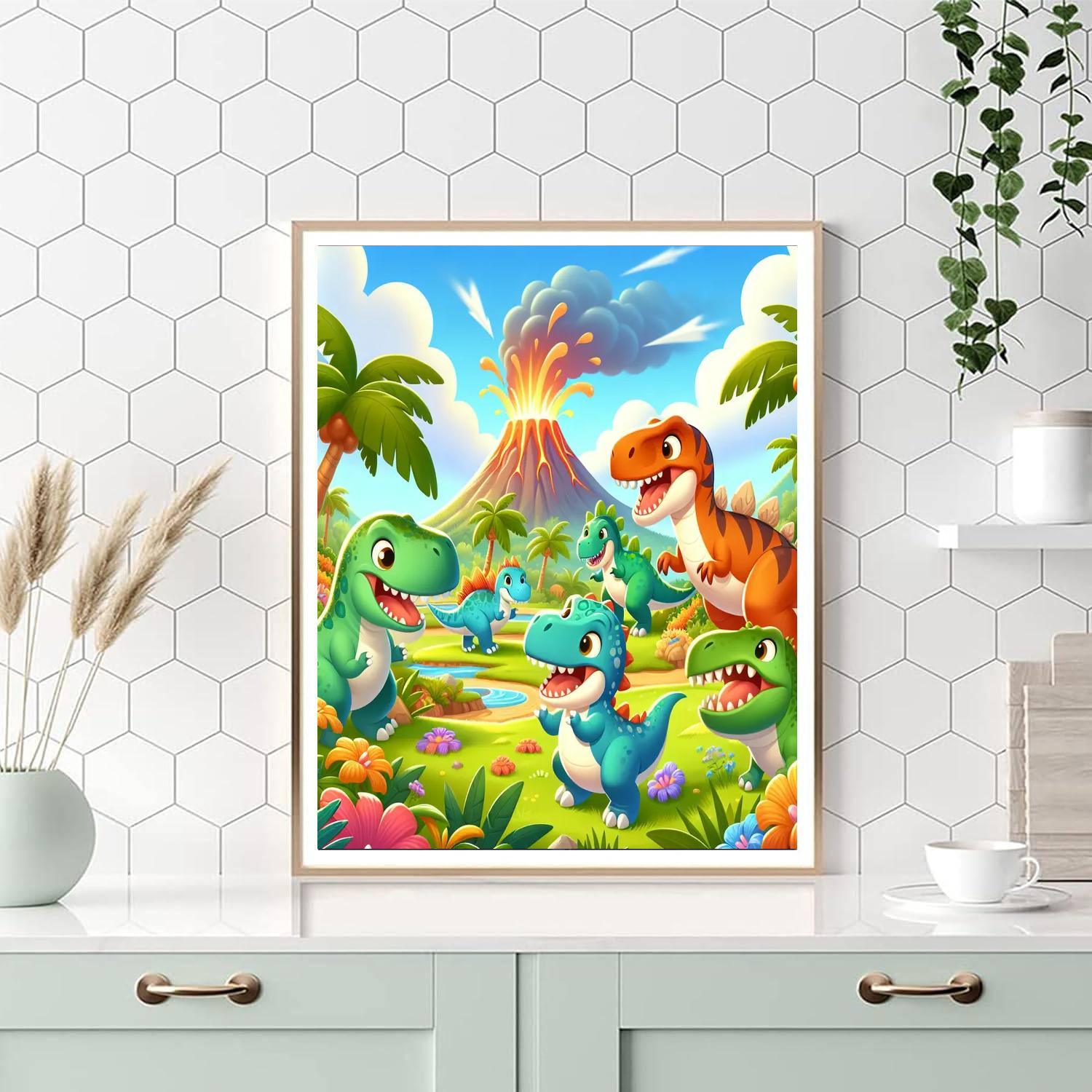 Dino World Adventure Paint By Numbers Kits
