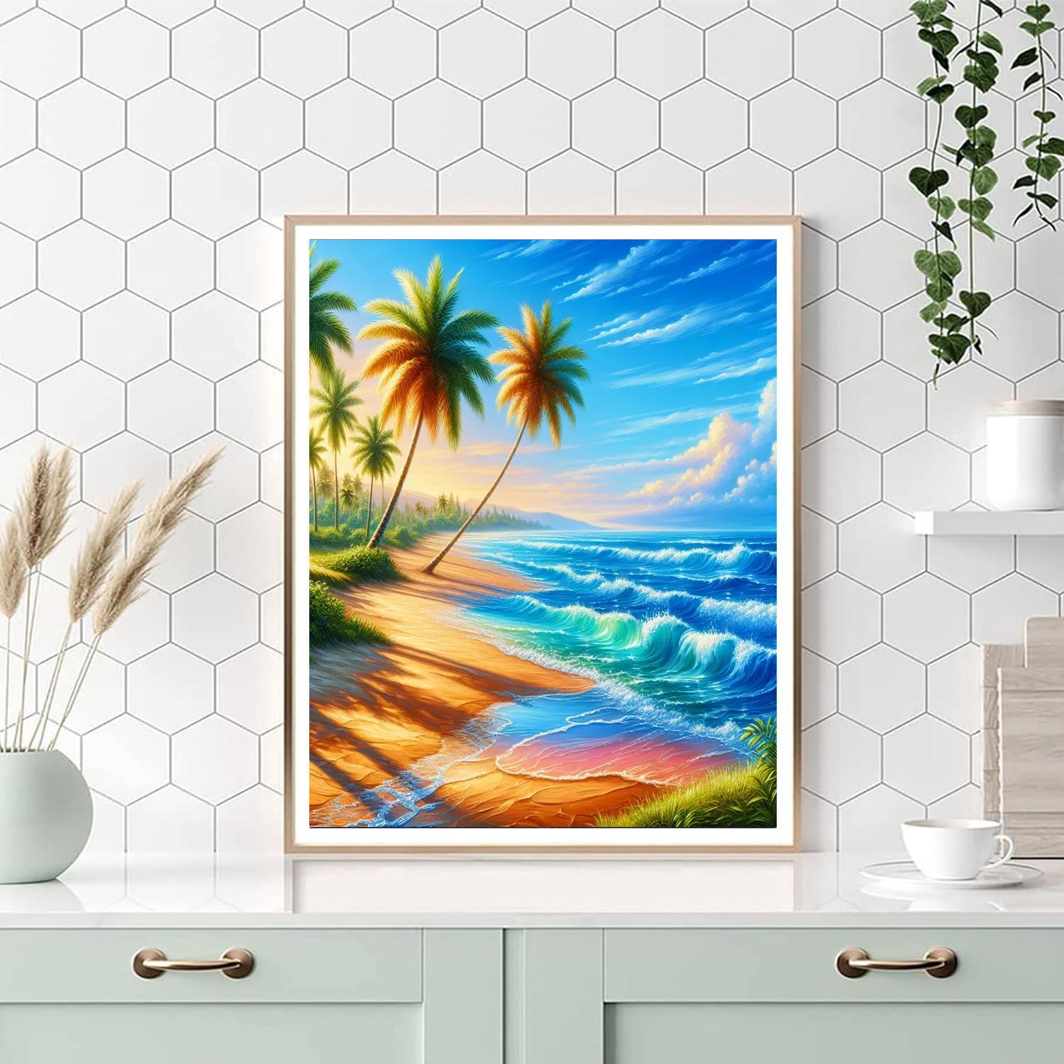 Radiant Beach Escape Paint By Numbers Kits