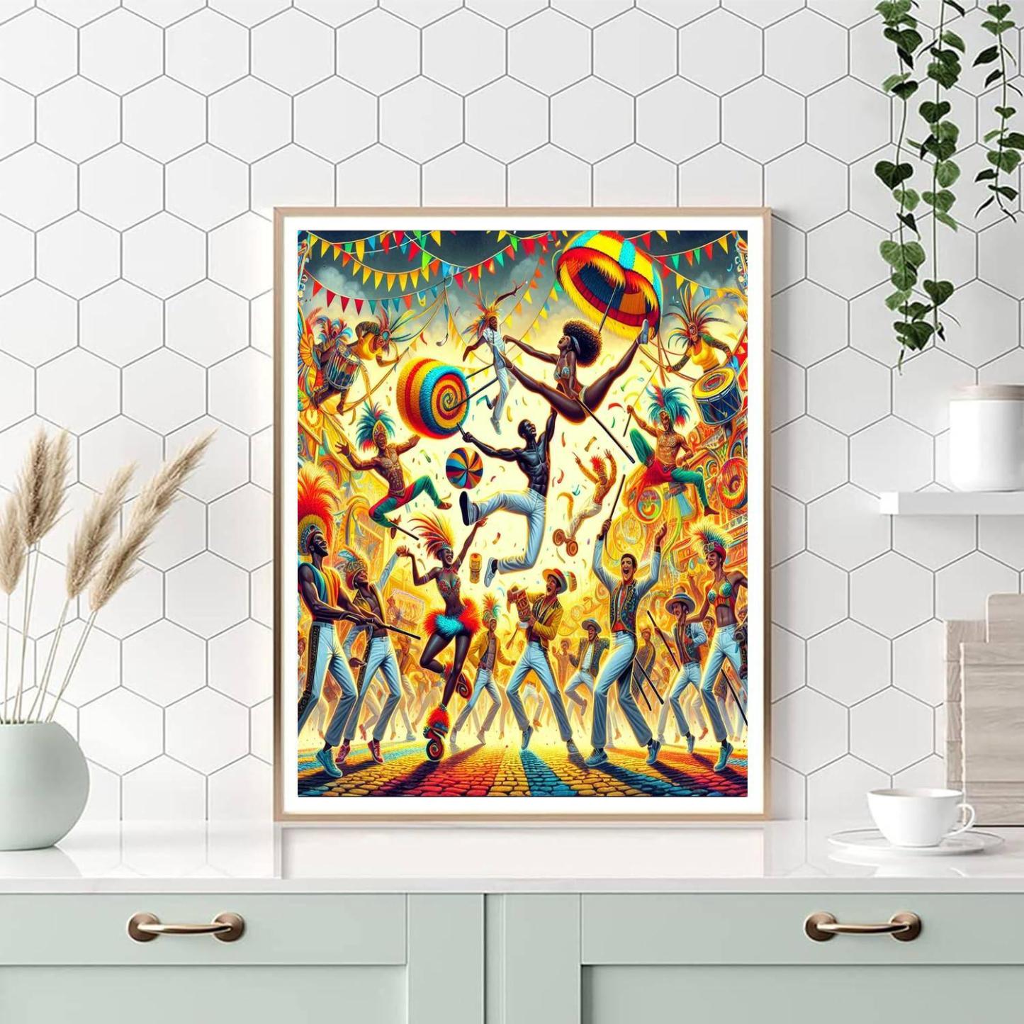 Vivid Carnival Celebration DIY Paint By Numbers