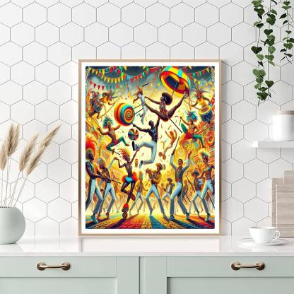 Vivid Carnival Celebration DIY Paint By Numbers