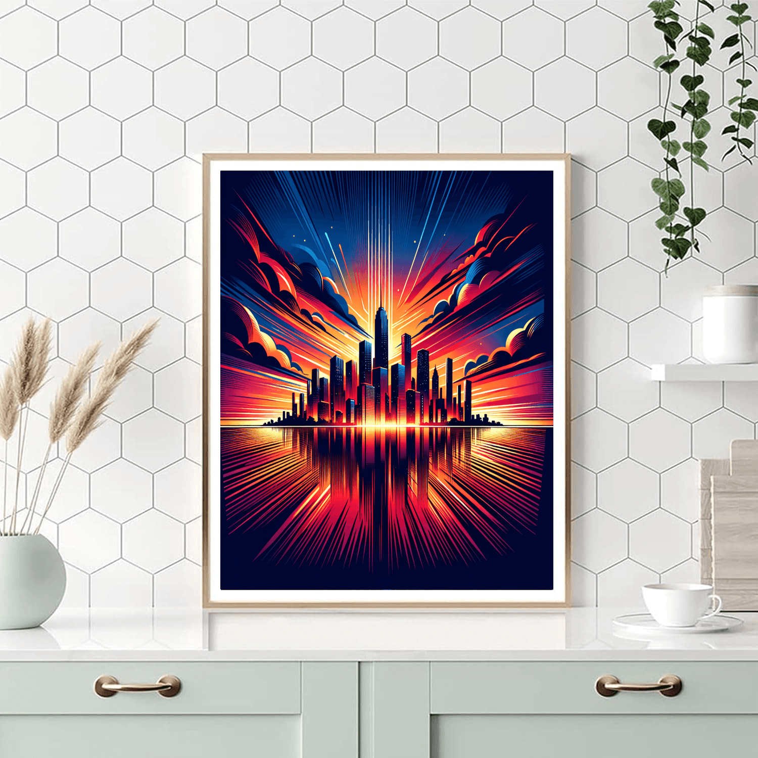 Urban Sunset Symphony DIY Paint By Numbers