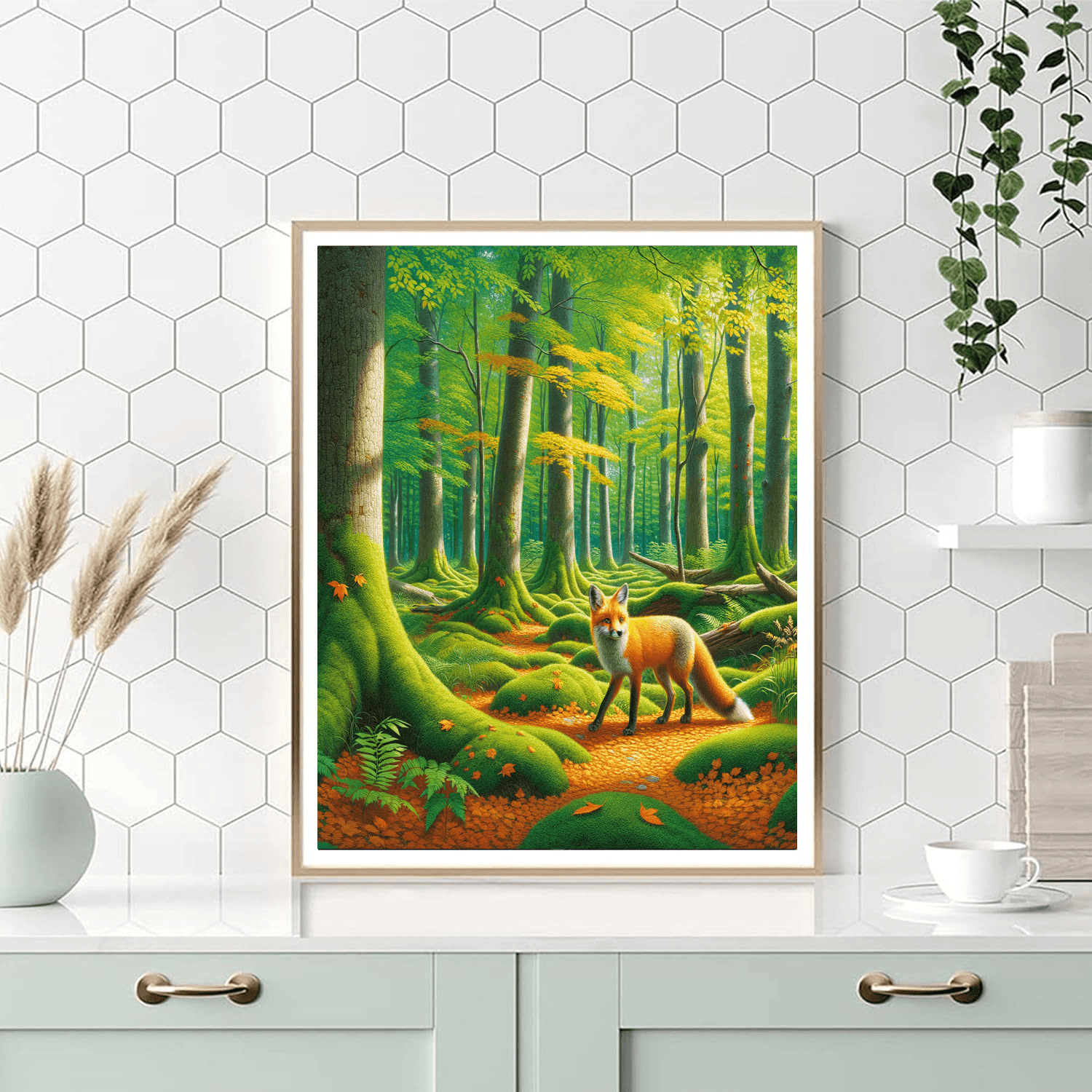Fox's Enchanted Glade Painting Number Kit