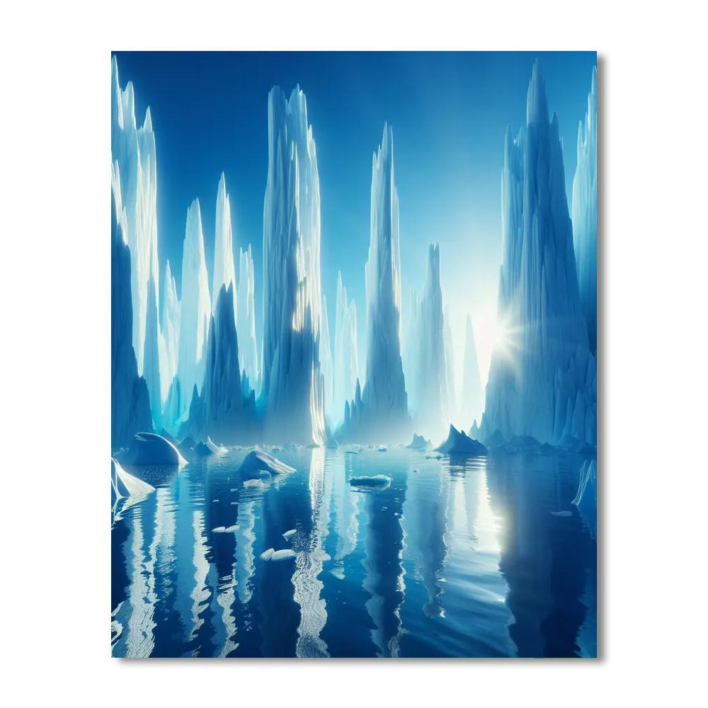 Majestic Iceberg Wonderland Paint By Numbers Kits
