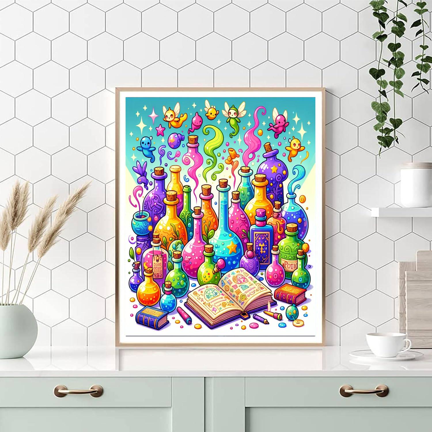 Magic Potion Adventure Number Painting