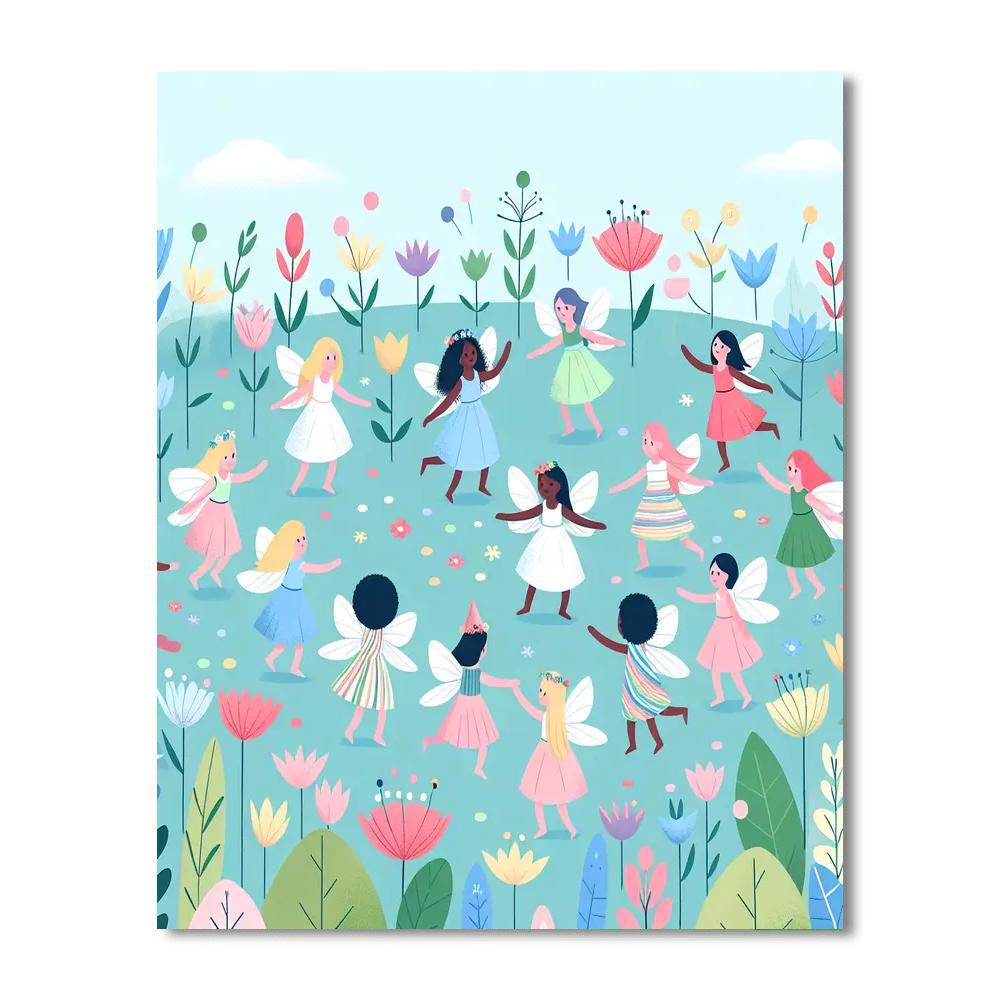 Ballet Of The Blossoms Painting By Numbers Kit