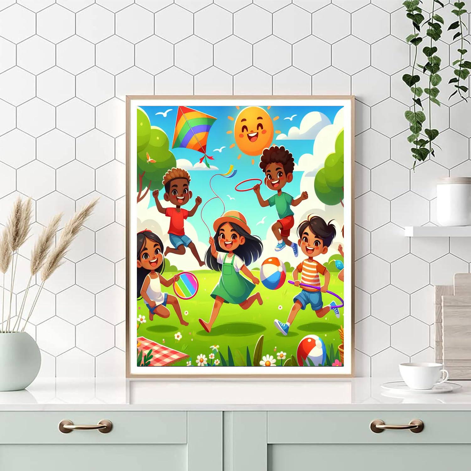 Giggles And Games Paint By Numbers Art