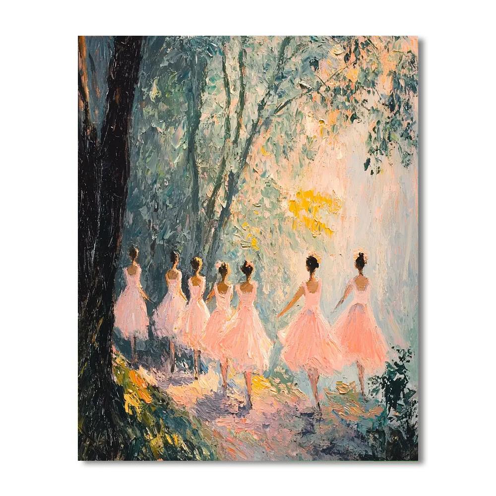 Edgar Degas Inspired Rhapsody In Light  Paint By Numbers Kits